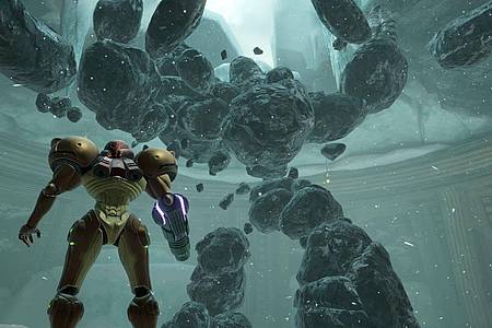 Was baut sich da auf? Überall in «Metroid Prime Remastered» lauern verfeindete Parasiten.