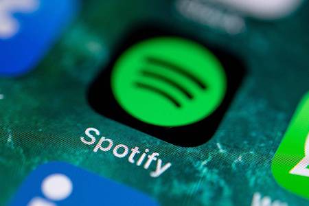 Die App des Musikdienstes Spotify. Der Streamingdienst gibt Zahlen bekannt.